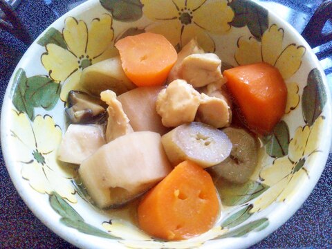 根菜と鶏肉の煮物